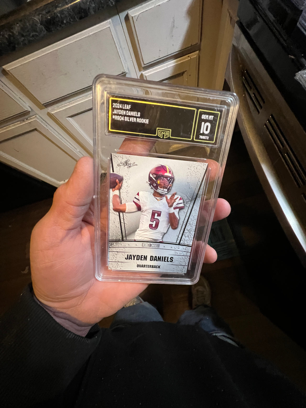 2024 Leaf Jayden Daniels Silver Rookie GMA 10