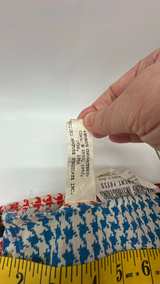 Vintage Peanuts Snoopy Charlie Brown Houndstooth Sheet Set & Curtains - Image 4