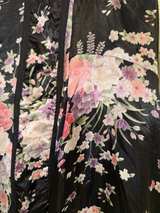 Smart Trend Floral Kimono Robe Black Flowers - Image 2