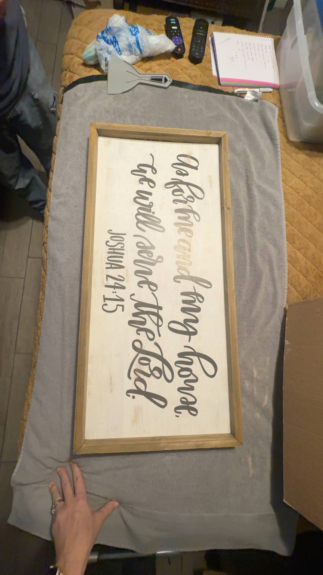 Tinsignshoppe I Have Found The One Whom My Soul Loves Wood Framed Sign