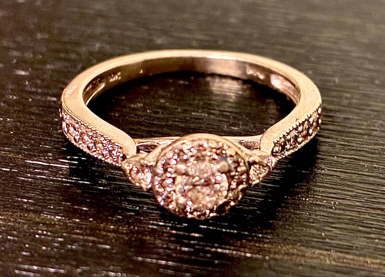 Diamond Cluster Engagement Ring