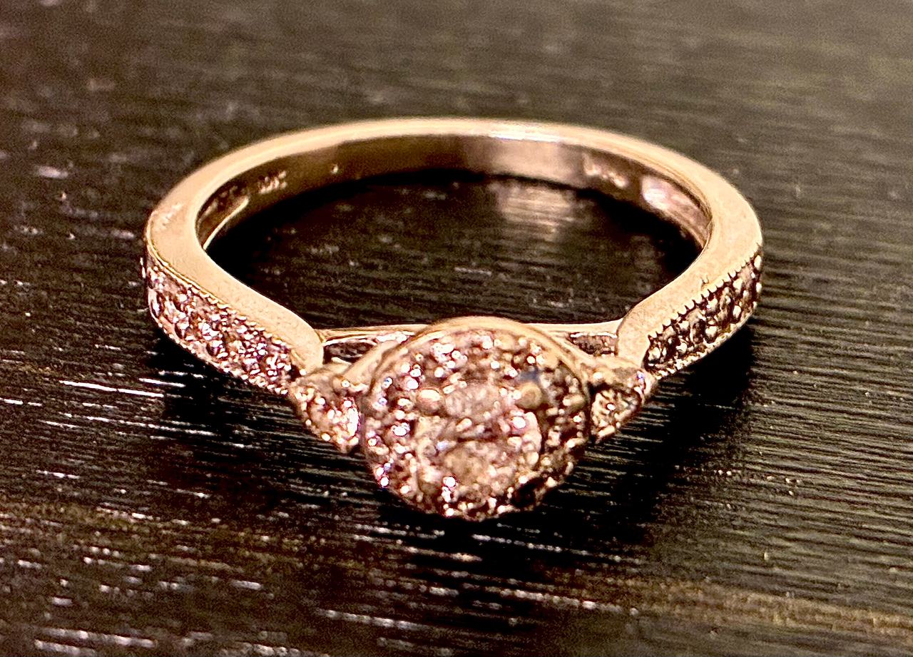 Diamond Cluster Engagement Ring