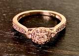 Diamond Cluster Engagement Ring - Image 1