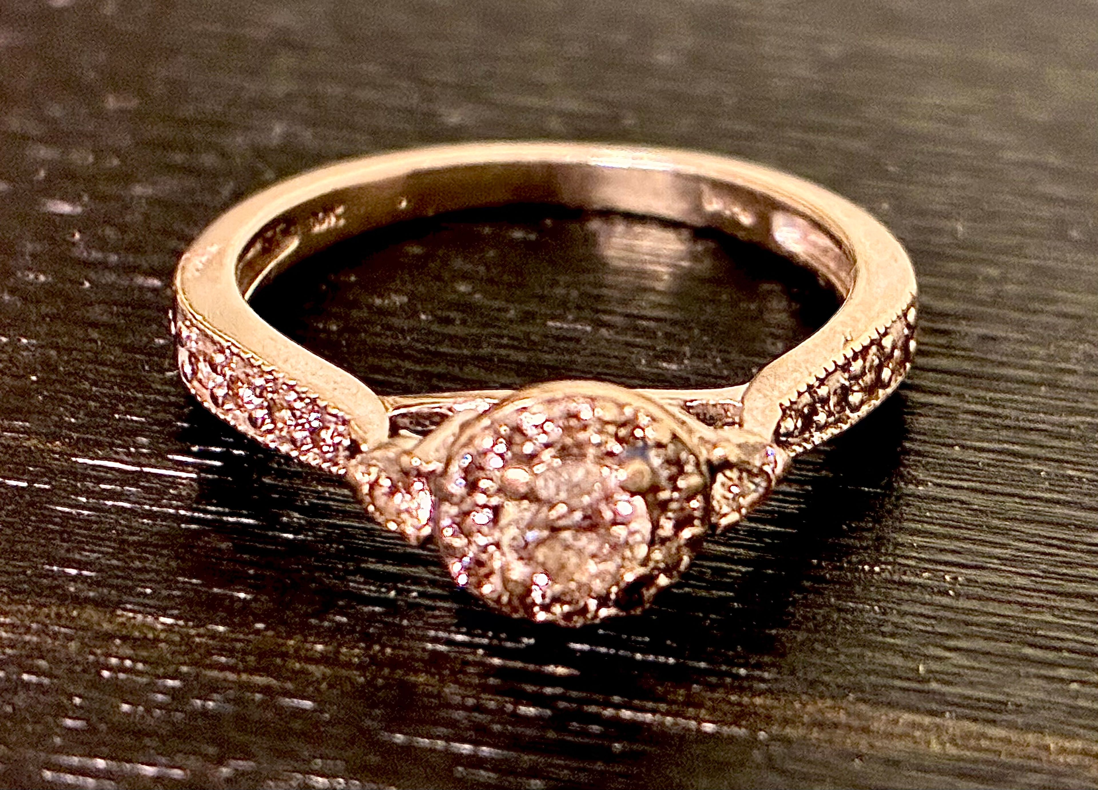 Diamond Cluster Engagement Ring