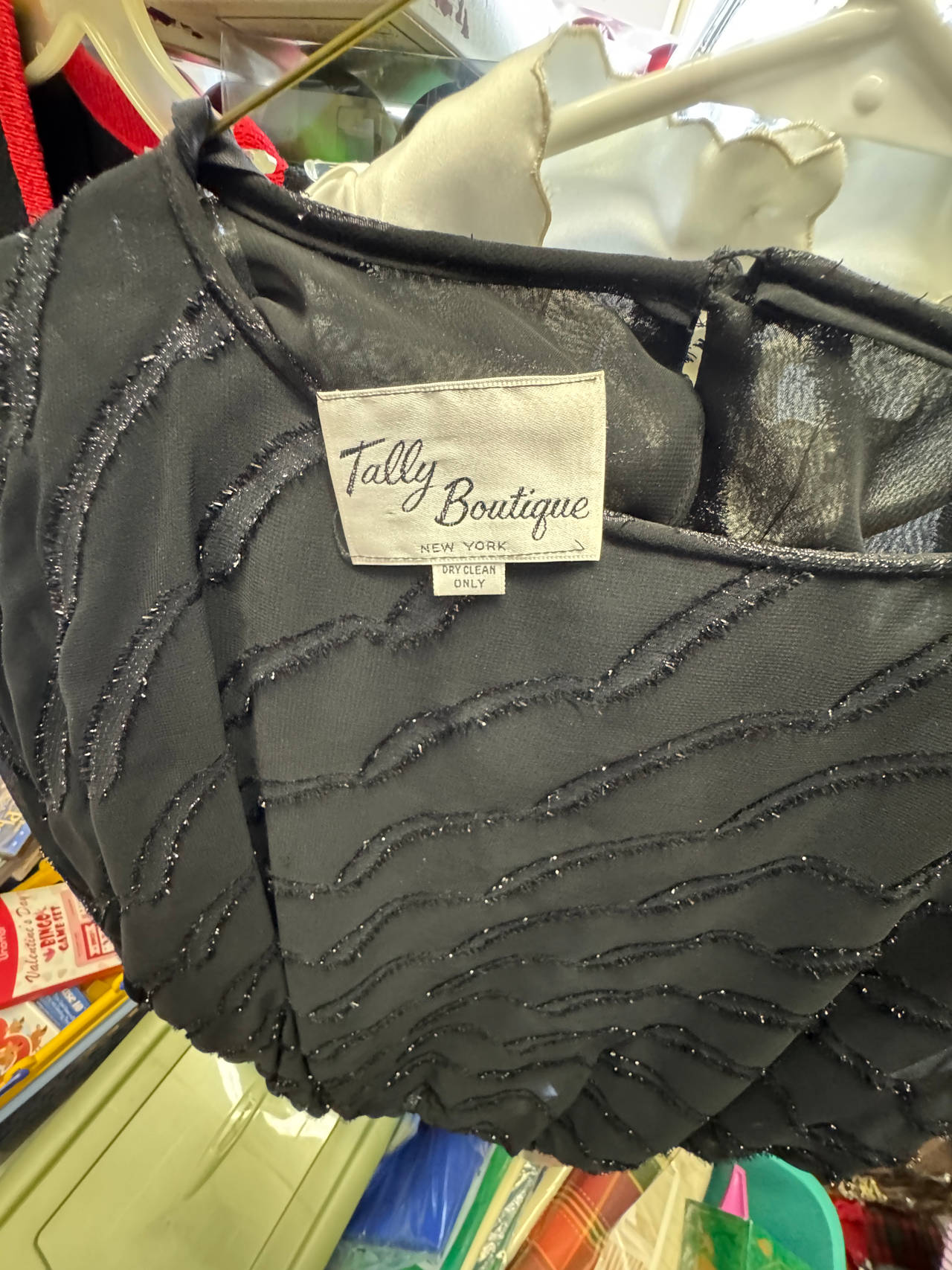 Tally Boutique Black Sheer Top
