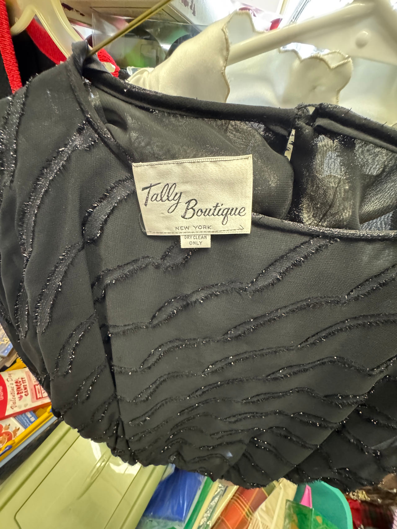 Tally Boutique Black Sheer Top