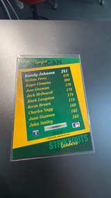 Score Select Randy Johnson 1993 #73 Baseball Card - Image 2