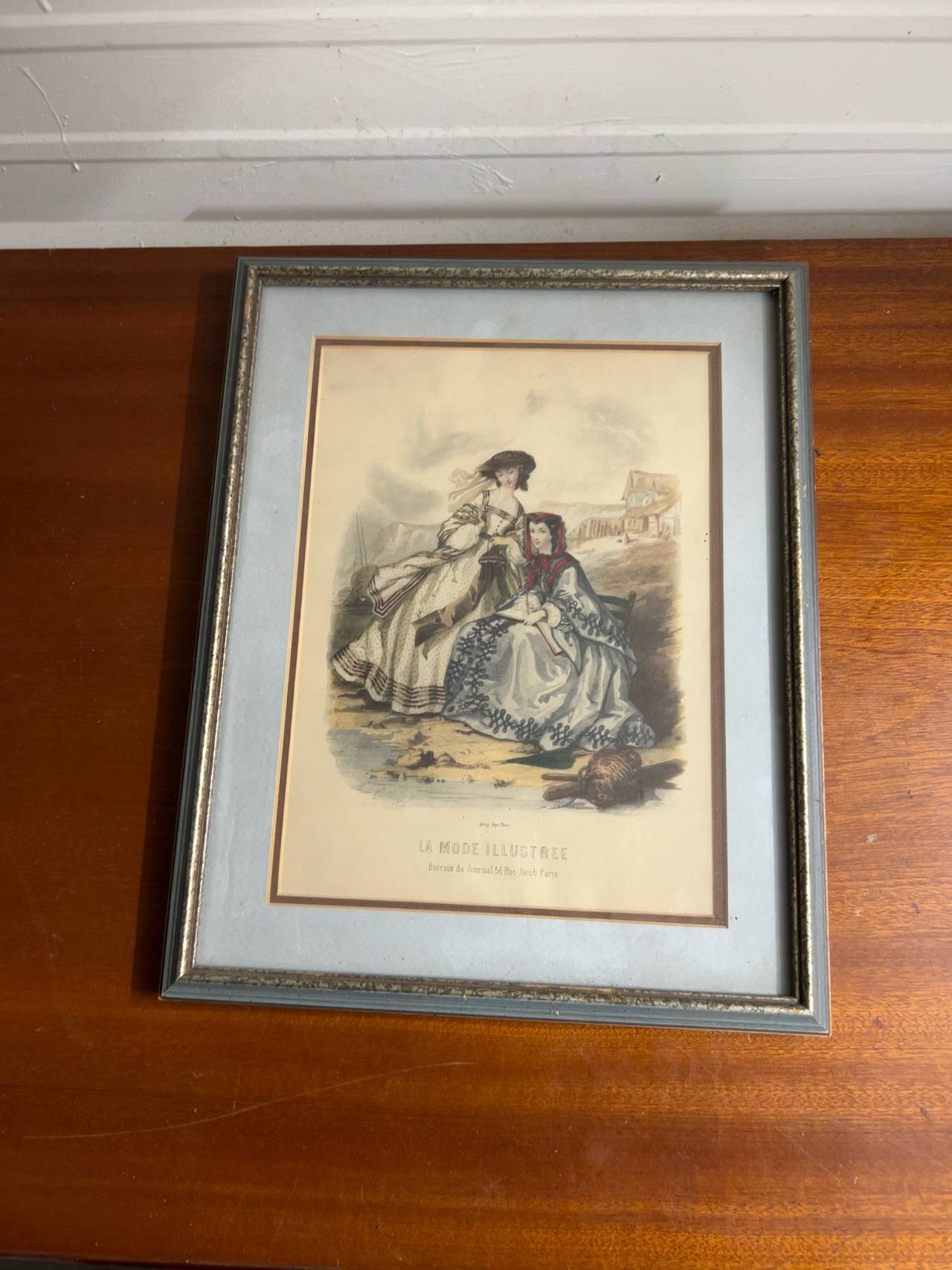 La Mode Illustrée Framed Vintage Fashion Print
