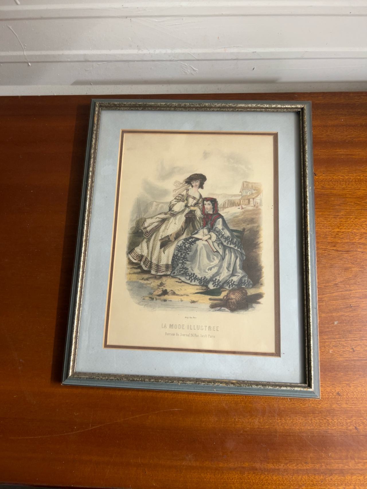 La Mode Illustrée Framed Vintage Fashion Print