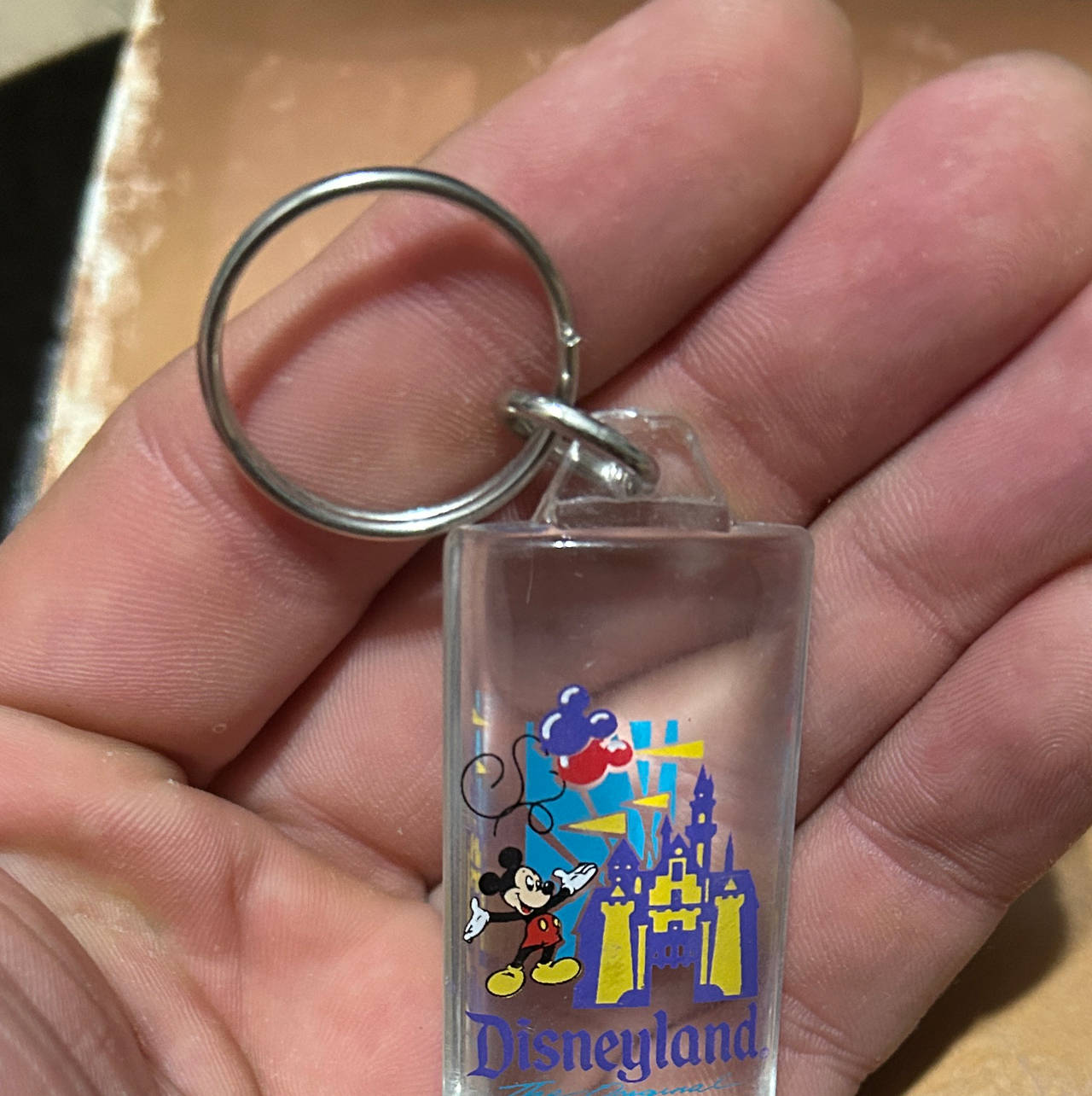 Vintage Disneyland Mickey Mouse Acrylic Keychain