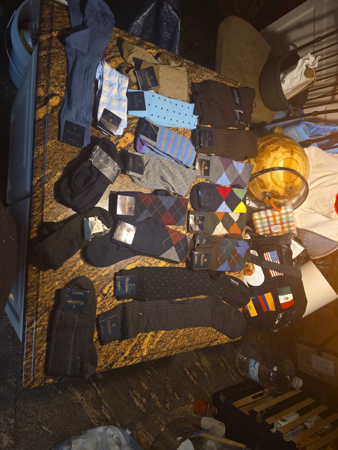 26 Pair Lot Brooks Brothers Men's Dress Socks