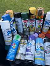 70 Spray Paint Cans Assorted Colors with Storage Bin - Image 2
