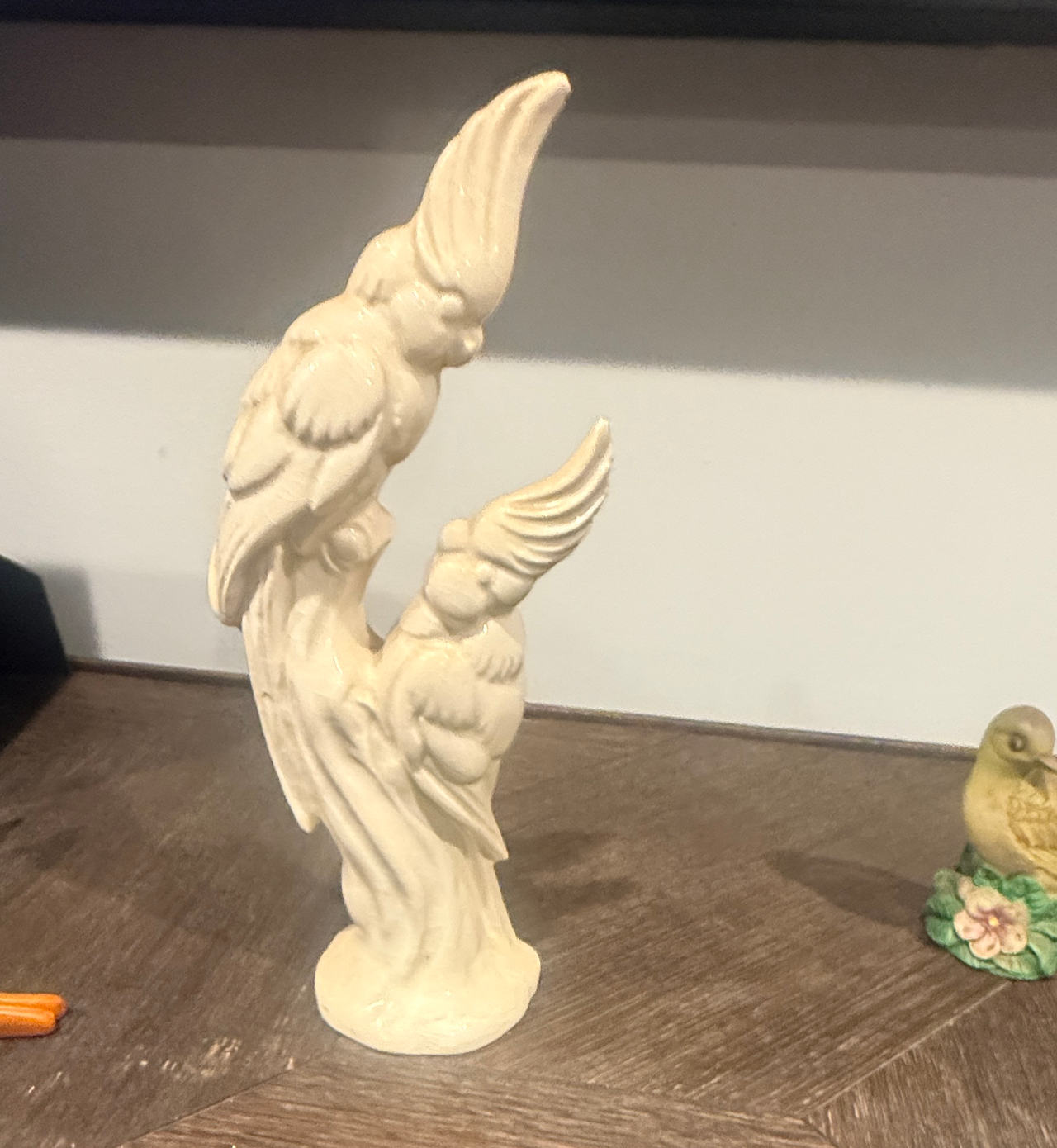 Vintage Ceramic Cockatoo Figurine