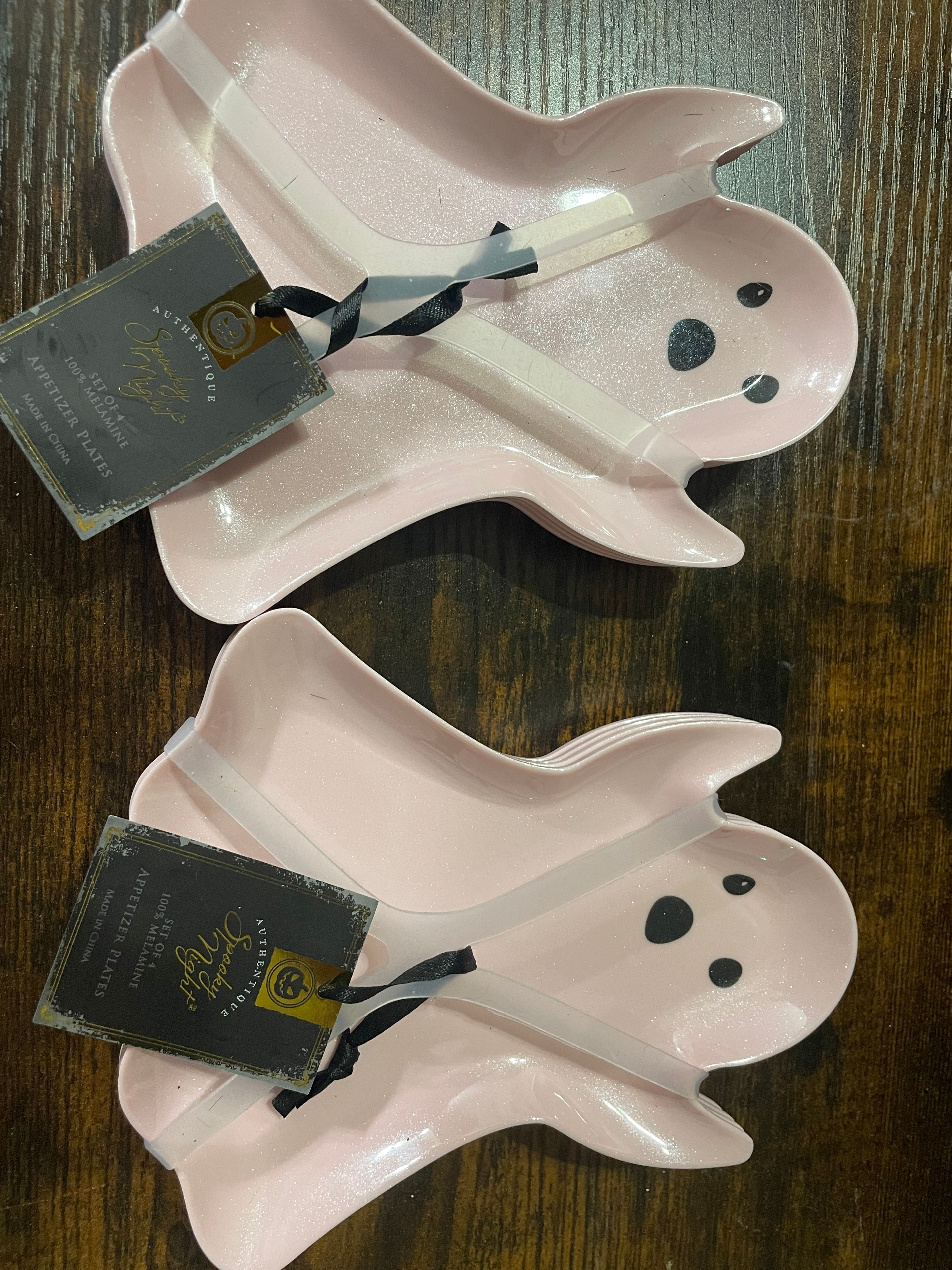 Spooky Night Halloween Melamine Appetizer Plate Set (4 pcs) - Image 2