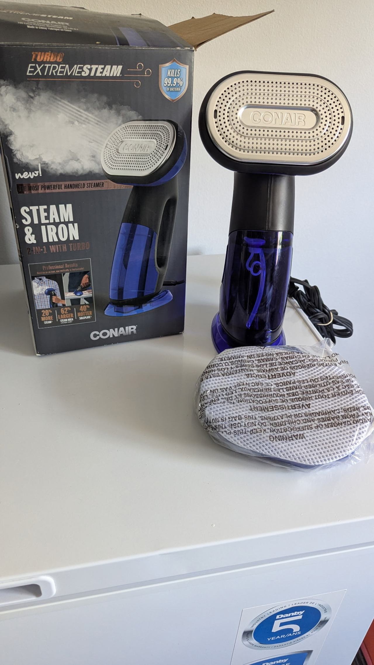Conair Turbo ExtremeSteam Handheld Fabric Steamer