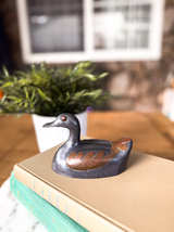 Vintage Brass and Pewter Duck Figurine - Image 3