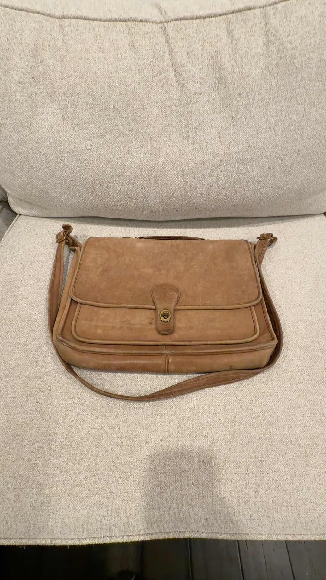 Coach Vintage Brown Leather Briefcase