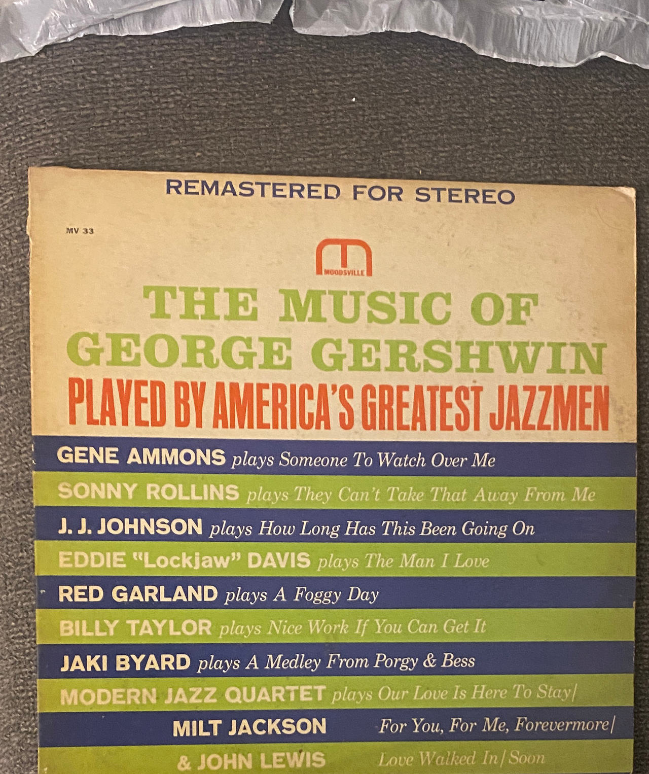 The Music of George Gershwin Played by America's Greatest Jazzmen (Moodsville MV 33)