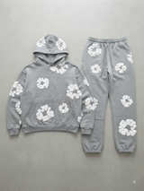 Denim Tears Cotton Wreath Tracksuit Grey - Image 1