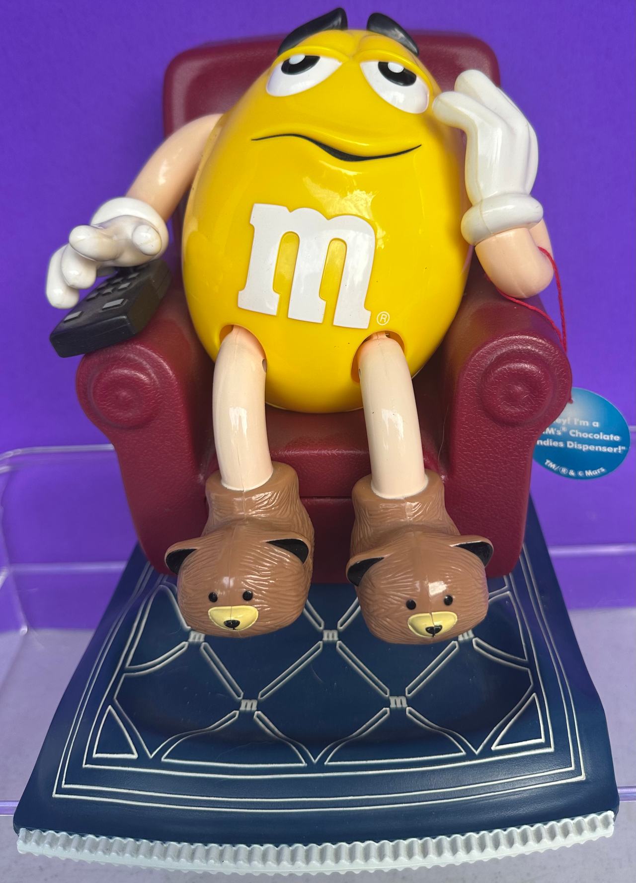 M&M's Yellow Character Recliner Candy Dispenser
