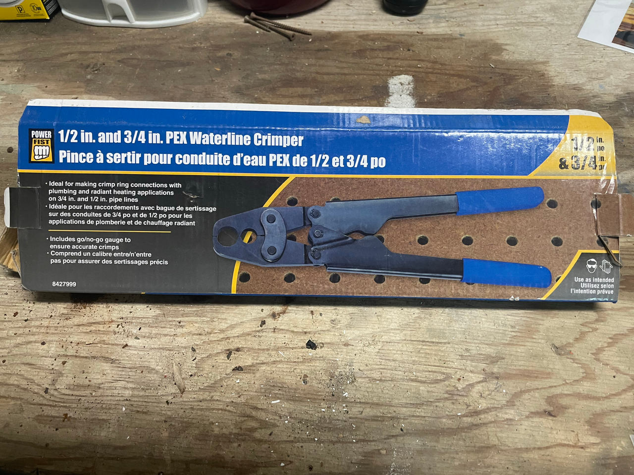 Powerfist 1/2 in. and 3/4 in. PEX Waterline Crimper