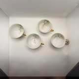 Vintage Limoges Hand Painted Floral Teacups - Image 4