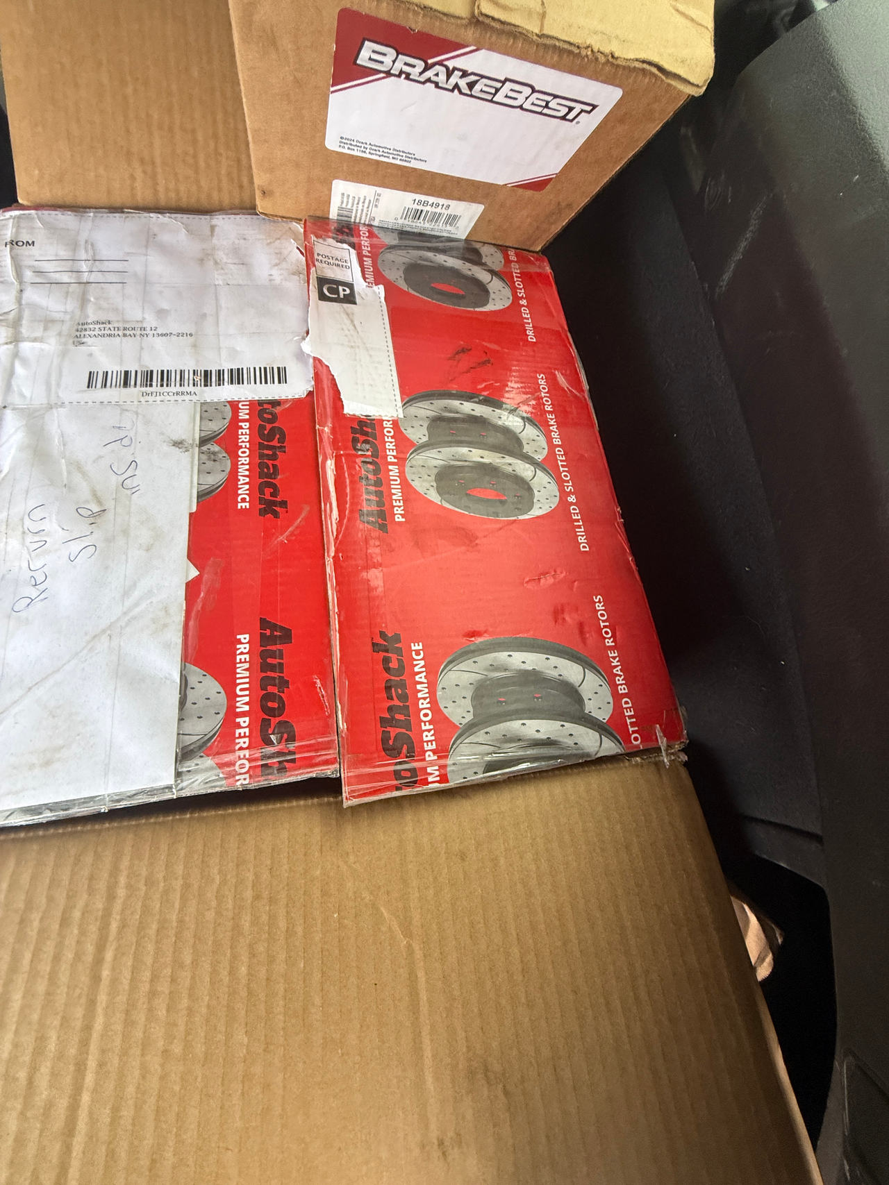 AutoShack Drilled and Slotted Brake Rotors