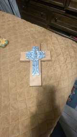 Celtic Cross Wall Decor White - Image 1