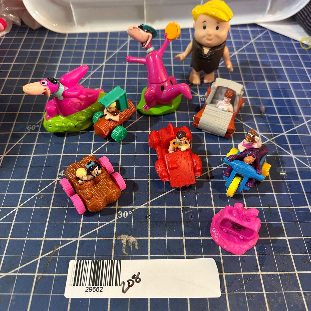 Hanna Barbera Vintage Flintstones Toy  vehicle Lot 208