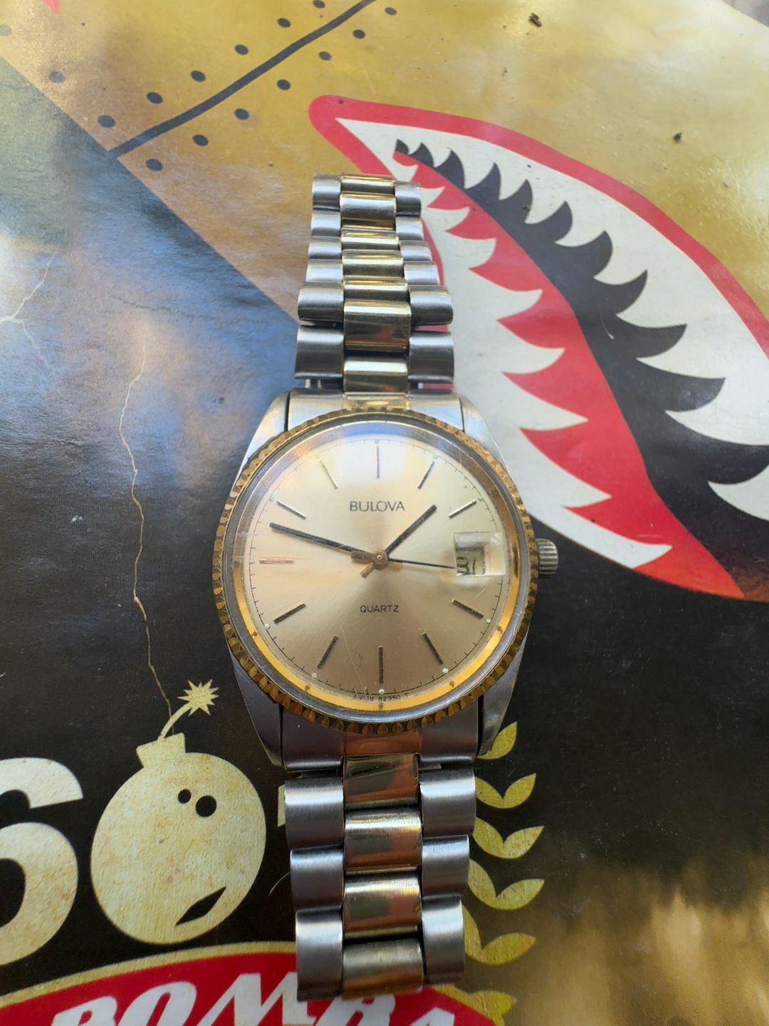 Bulova Super Seville Calendar Quartz Two-Tone Gold Dial