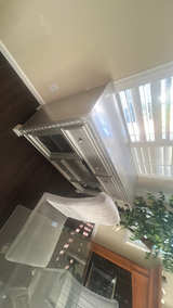 Glass Dining Table with Upholstered Chairs Set - Image 2