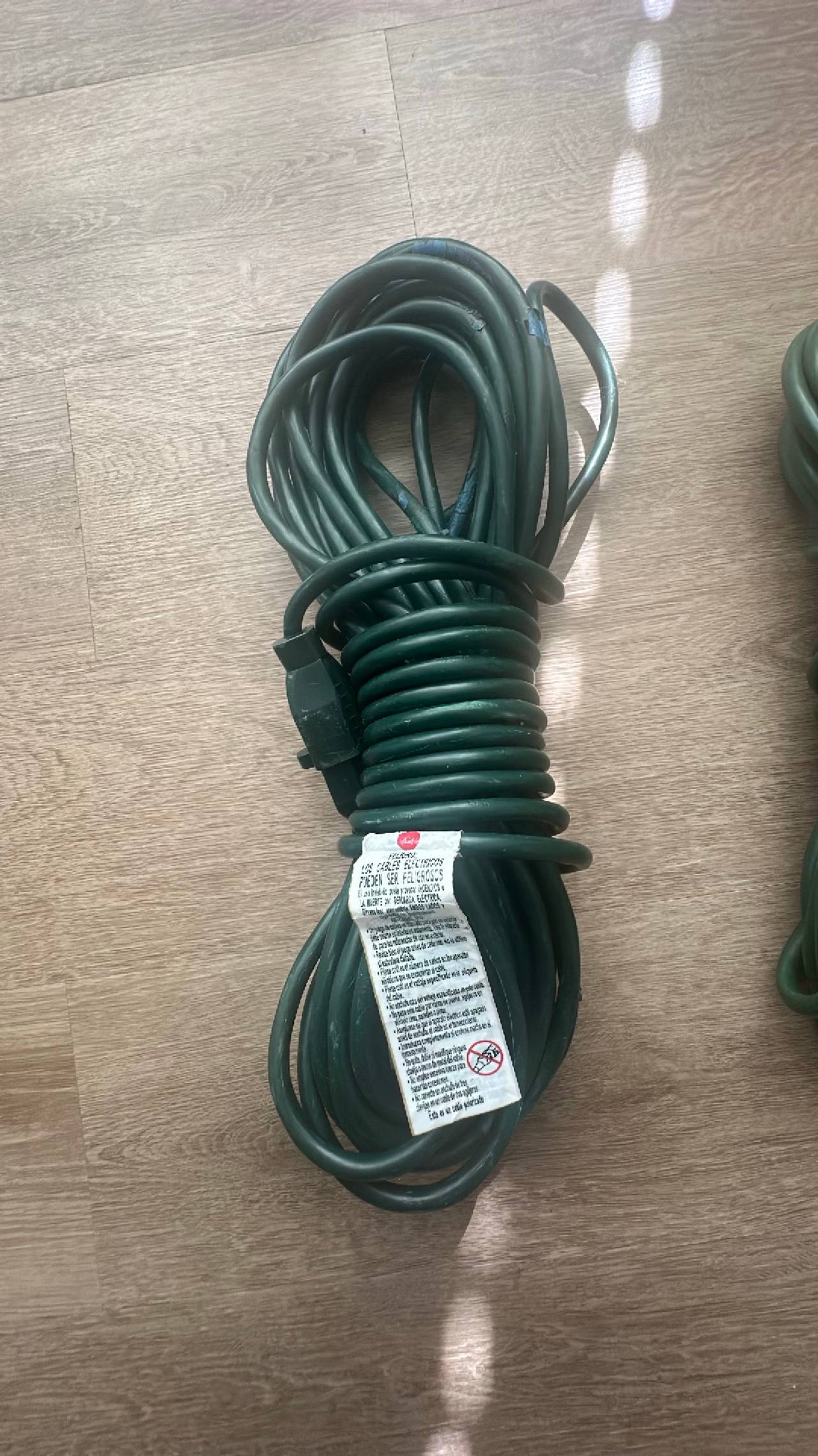 Green Outdoor Extension Cords (2)