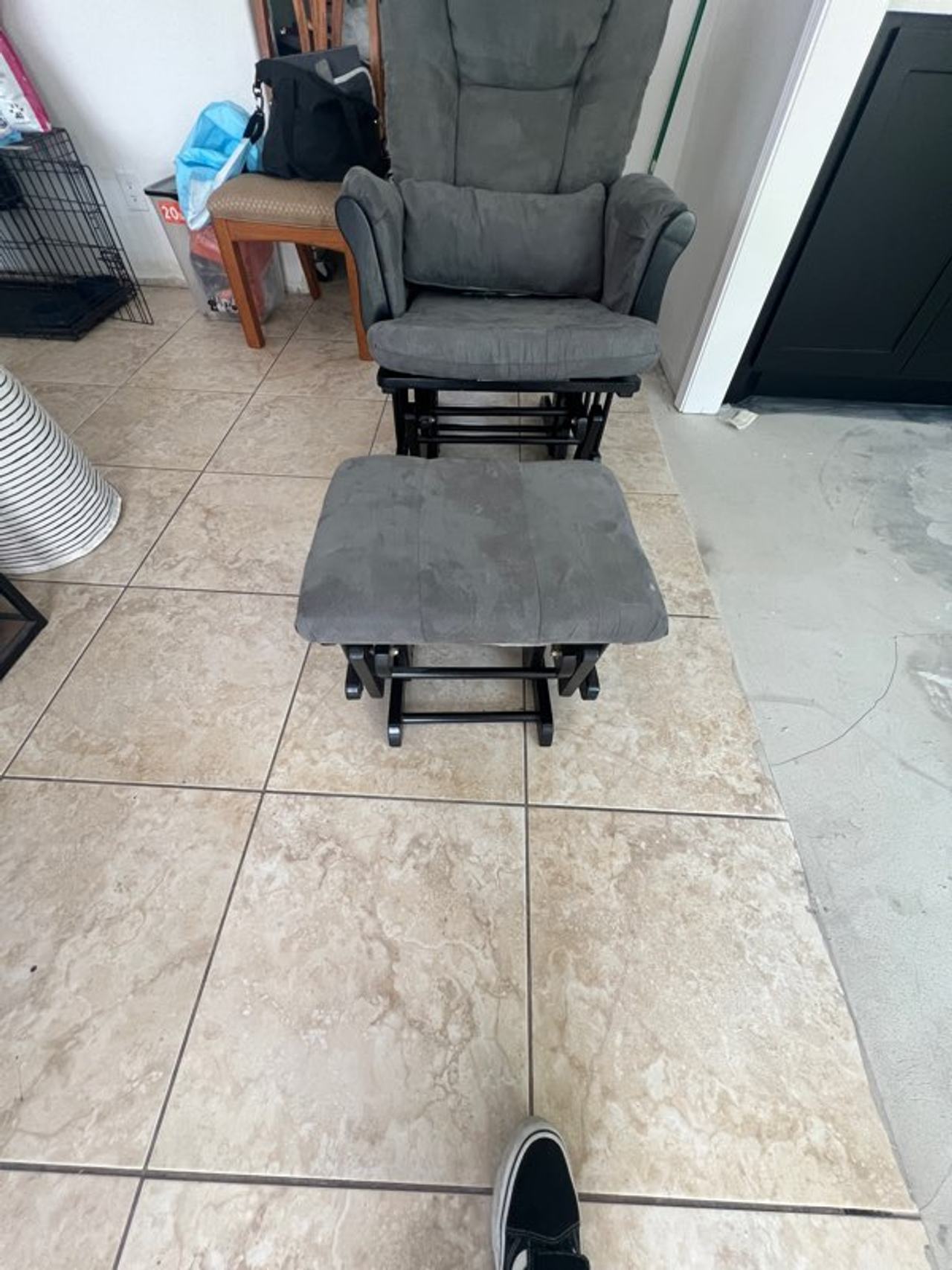 Glider Chair and Ottoman