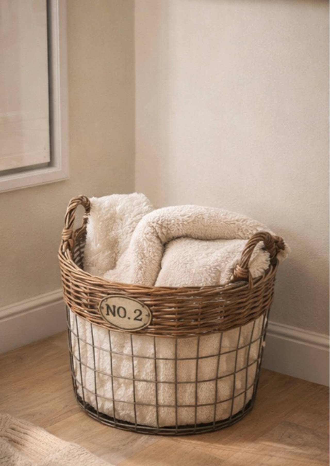 Willow Round Wicker Storage Basket
