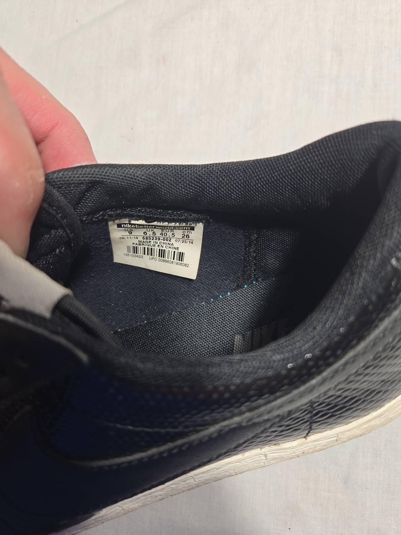 Nike Blazer Low Premium Black Snakeskin size 9
