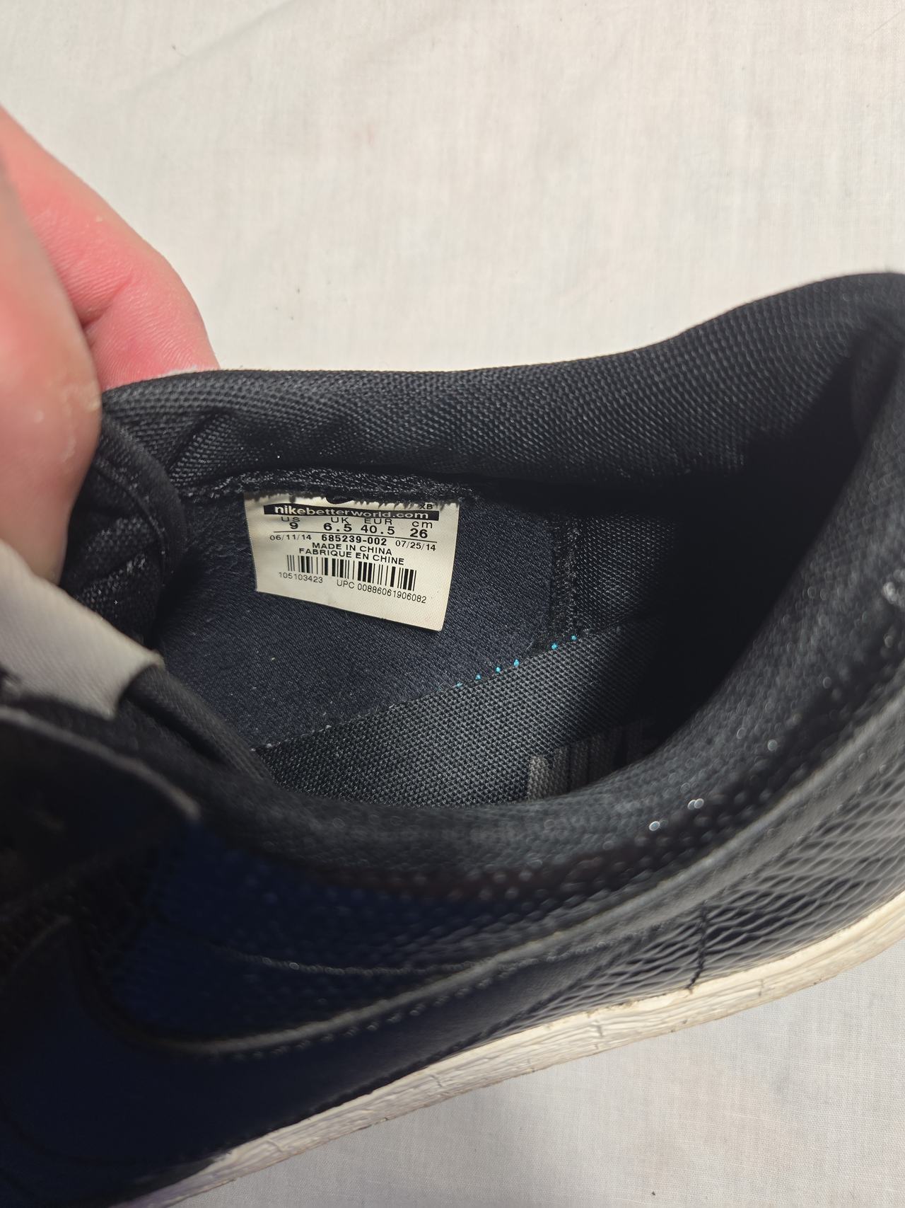Nike Blazer Low Premium Black Snakeskin size 9