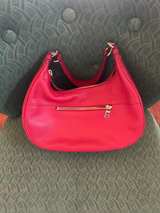 Coach Pebbled Leather Red Harley Hobo Bag - Image 4