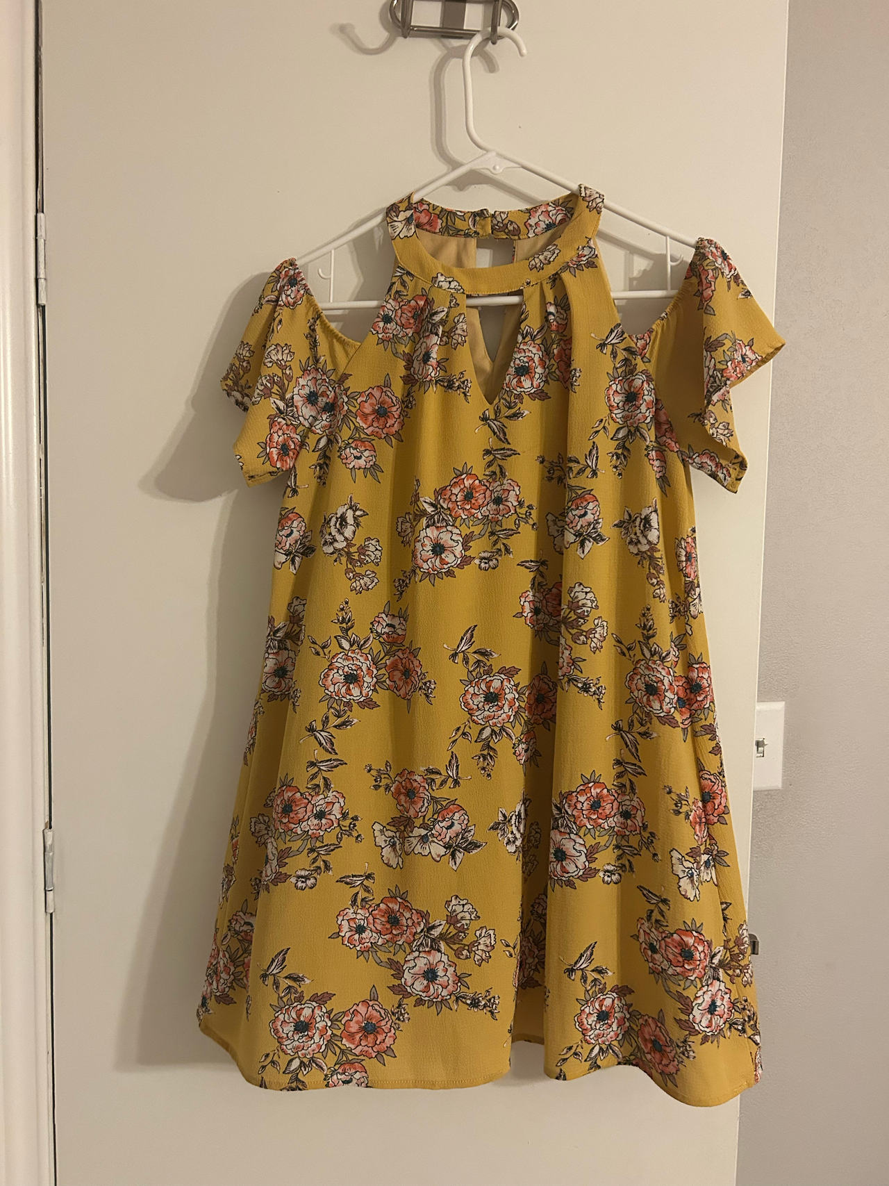 Floral Cold Shoulder Dress