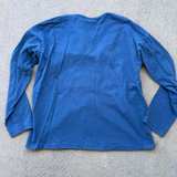 Zara Girls Shirt Size 8 Long Sleeve Sequin Tee Blue Gold Moon  - Image 4