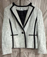 Kasper Women's Contrast Trim Tweed Blazer size 8 - Image 1