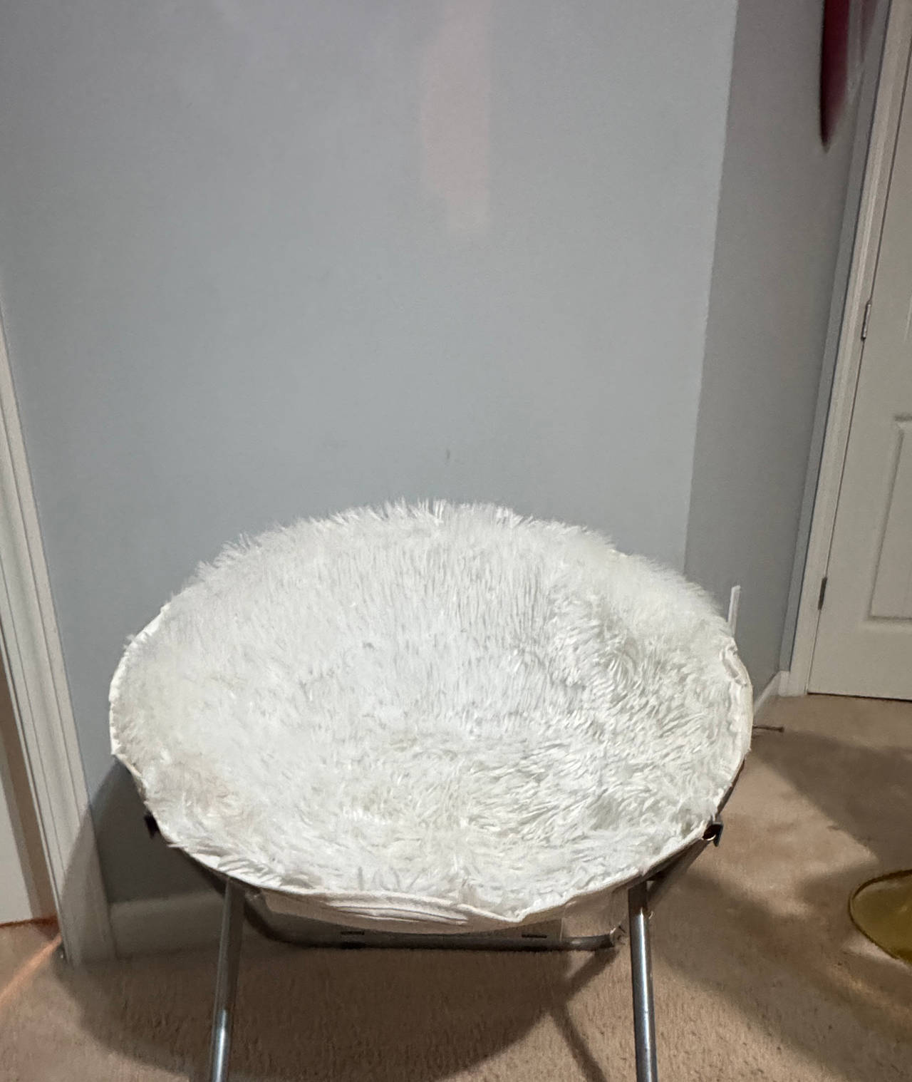 Mainstays Faux Fur Saucer Chair