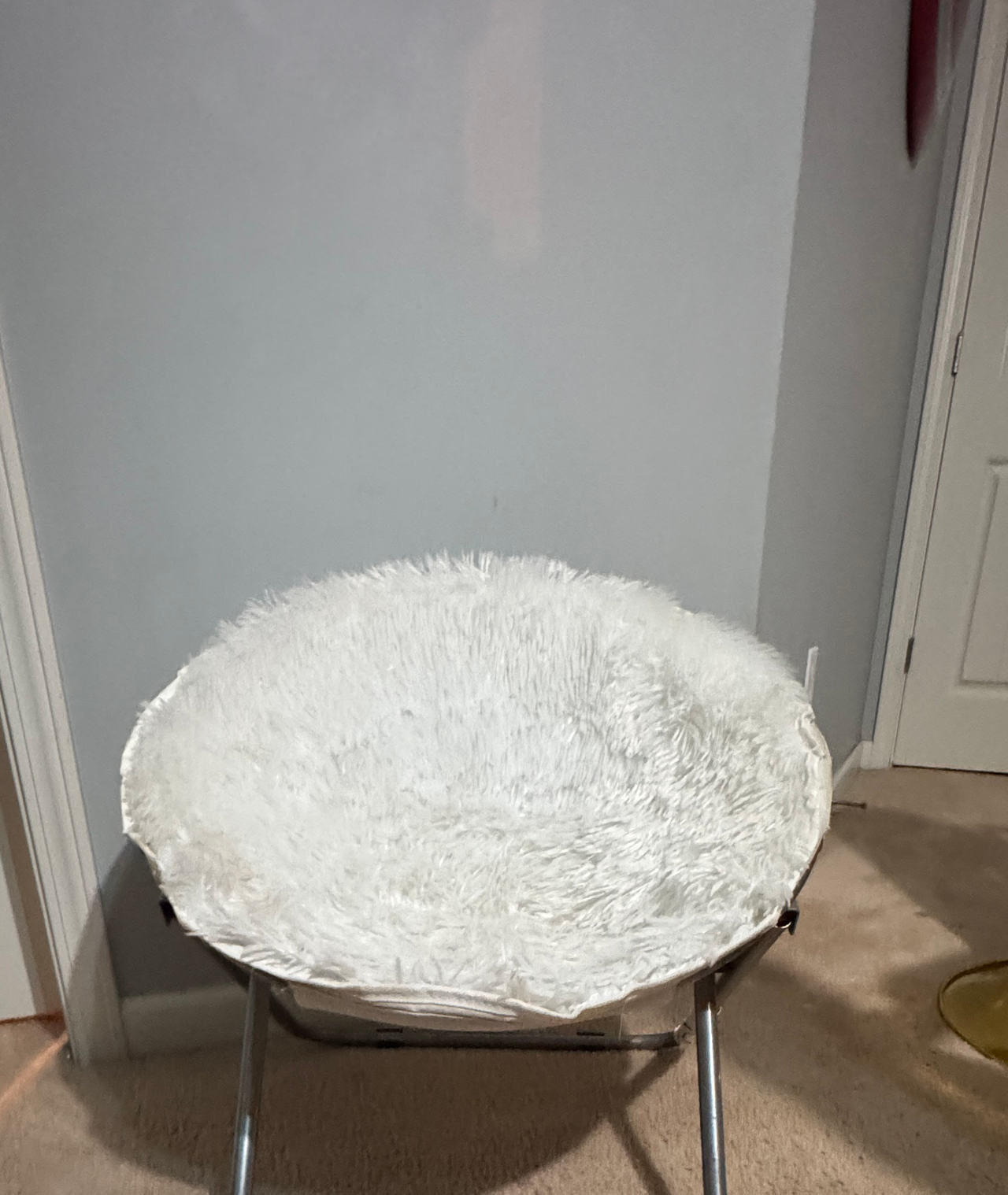 Mainstays Faux Fur Saucer Chair