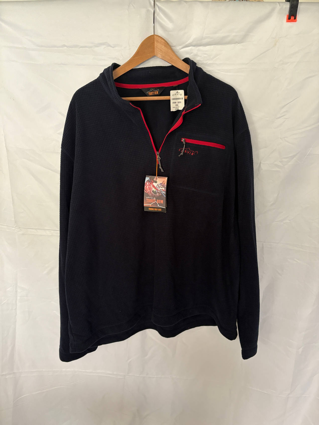 Orvis Trout Bum 1/4 Zip Pullover Size XXL 