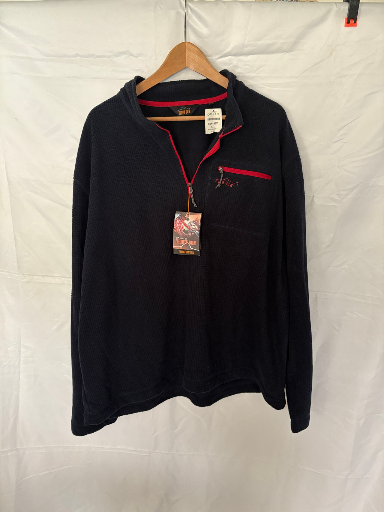 Orvis Trout Bum 1/4 Zip Pullover Size XXL 