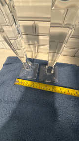 Waterford Odessa Hexagonal Pillar Crystal Candlesticks Pair - Image 4