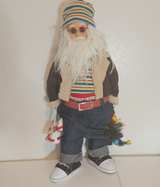 Hipster Santa Claus Standing Figurine - Image 2