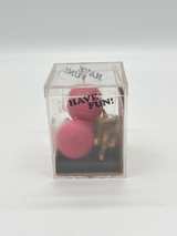 Vintage 1994 Jacks Game Set 10 Metal Jacks 2 Pink Balls Clear Box Complete - Image 4