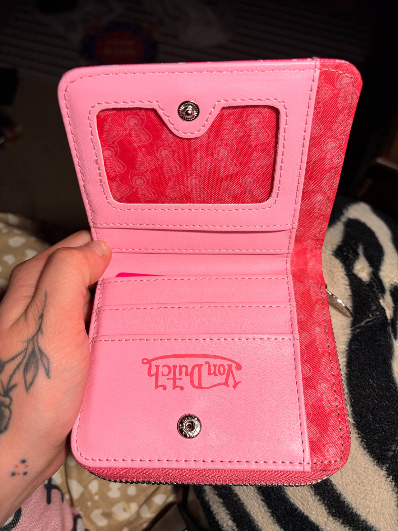 Von Dutch Pink Bifold Wallet