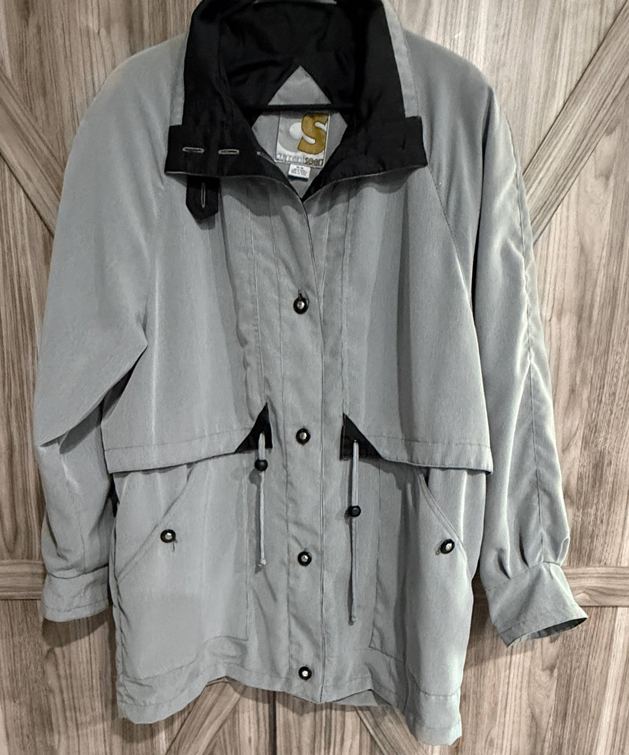 Vintage Current Seen Vintage Gray Anorak Jacket size Medium