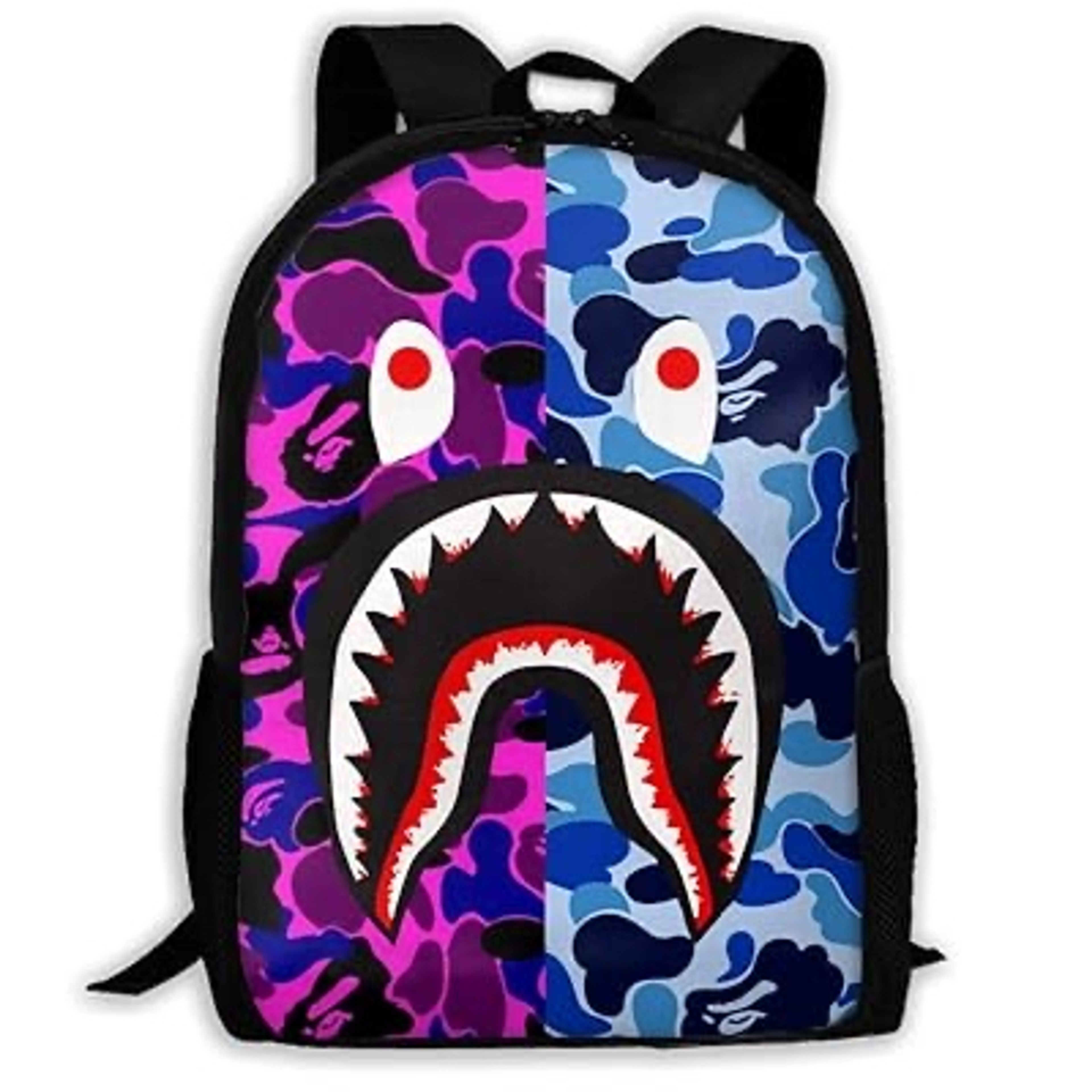 Shark Backpack Split Camo Pink/Blue
